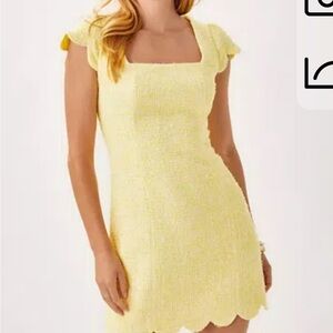 Lilly Pulitzer Light Yellow Mini Dress